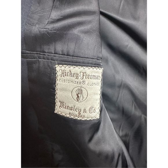 Hickey Freeman The Canterbury Collection Navy Gold Button Sport Coat Blazer Jack - Picture 7 of 11